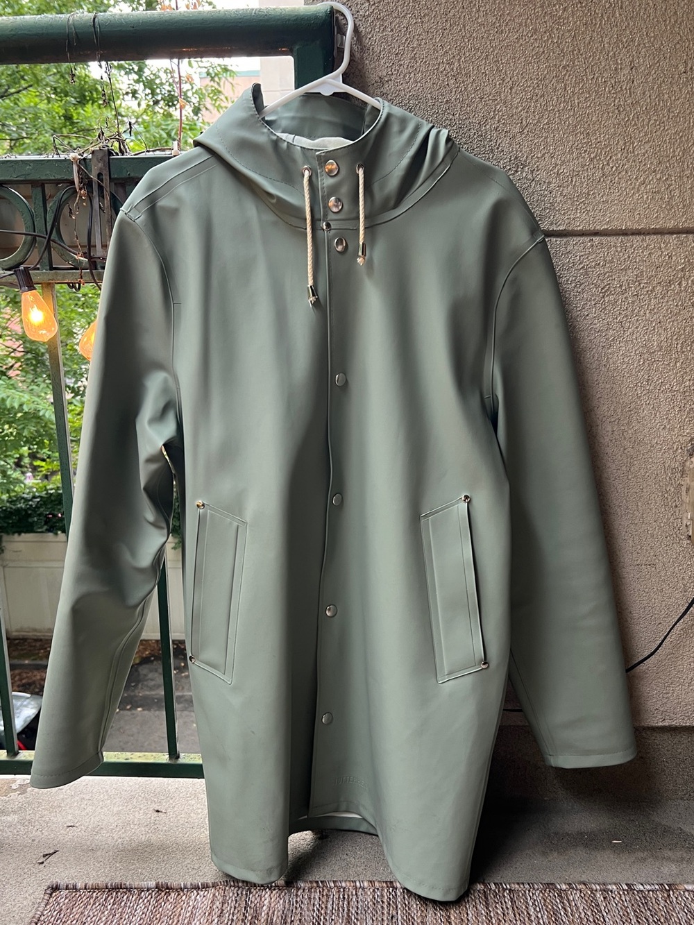 Stutterheim Stockholm Original Raincoat Khaki Green
